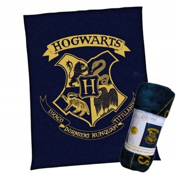 HARRY POTTER KOC DUŻY CIEPŁY I MIĘKKI 150X200 PLED PLUSZOWY HOGWARTS