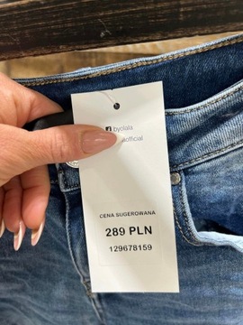 damskie spodnie jeans push up BY O LA LA 40 L