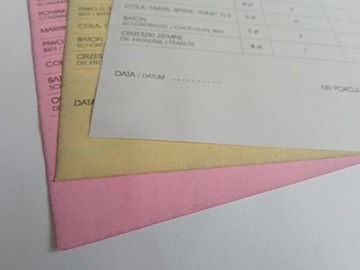 DRUKI SAMOKOPIUJĄCE DL 10 bloczków ORYG + 2 KOPIE
