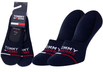 TOMMY HILFIGER SKARPETKI STOPKI 2P NAVY r.43-46
