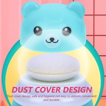 Медвежья пудра Слоеная коробка Держатель для макияжа Контейнер для тела Контейнеры для путешествий Тальк