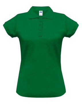 Koszulka POLO Damska JHK Polówka zielona XL