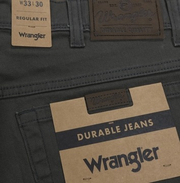 WRANGLER REGULAR SPODNIE KLASYCZNE PROSTE W36 L32