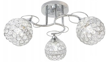 LAMPA LED SUFITOWA ŻYRANDOL PLAFON LED CHROM