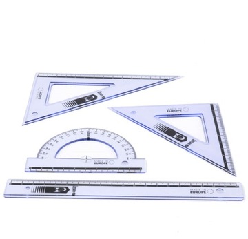 Zestaw kreślarski geometryczny z linijką 20cm
