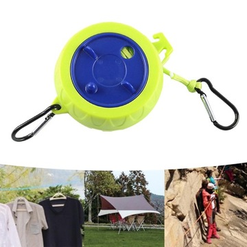 Выдвижная веревка для белья со стандартной зеленой пряжкой