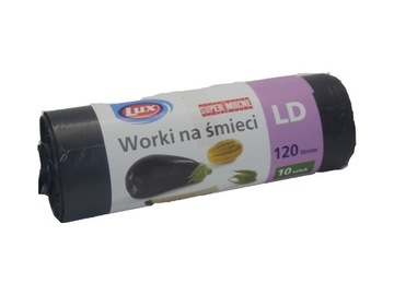 Worki na śmieci super mocne Lux 10szt 120l