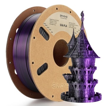 Filament Eryone Dual Color Silk PLA Black & Purple 1,75 mm 1kg