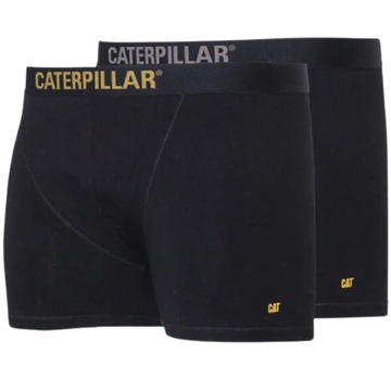 Bokserki męskie czarne Cat Caterpillar bawełna 2 szt. XXL