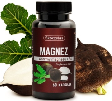 Skoczylas MAGNEZ 4 FORMY czarna rzepa +Witamina B6