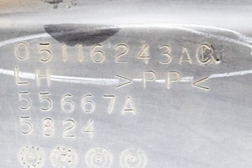 JEEP PATRIOT MK74 ZADNÍ LEVÝ VNITŘNÍ BLATNÍK 05116243AC 2.0D 103KW 2008