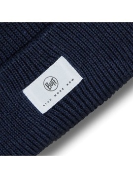 Zimowa czapka sportowa biegowa Buff Knitted Beanie Drisk | NIGHT BLUE