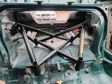 BMW E36 задняя стойка KJS DRIFT 1/4 MILI X-BRACE 6-точечный дрифт kjs