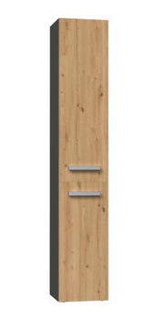 SZAFKA ŁAZIENKOWA SŁUPEK REGAŁ ŁAZIENKOWY Z KOSZEM 30CM