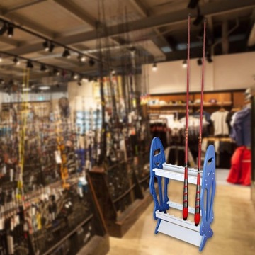 Держатель удочки Съемные удочки Легкая установка Синий дисплей