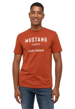 MUSTANG CZERWONY MĘSKI T-SHIRT KOSZULKA BLUZKA M