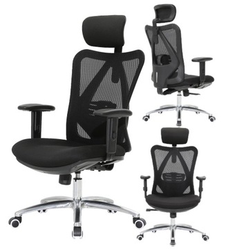 Fotel Ergonomiczny Biurowy do 150kg -Idealny PREZENT dla Twojego Kręgosłupa