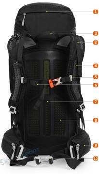 POJEMNY PLECAK TREKKINGOWY BERGSON SVELLNOSE 30L