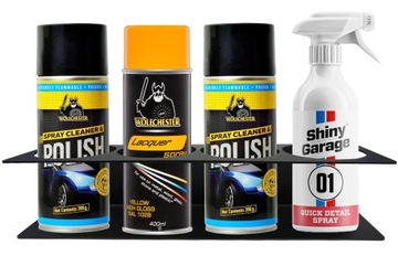 НАСТЕННАЯ ВЕШАЛКА ДЕРЖАТЕЛЬ ДЛЯ РАСПЫЛИТЕЛЯ ТВЕРДЫЙ 4 ОТВЕРСТИЯ ГАРАЖНАЯ ПОЛКА ДЛЯ МАСТЕРСКОЙ