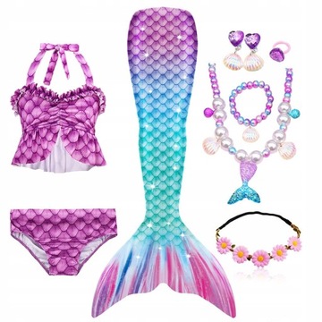 STRÓJ KĄPIELOWY OGON SYRENY ARIEL SYRENKA BIKINI
