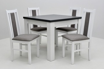 Стол 90/90 на 170 + 4 стула