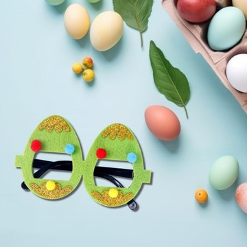 Пасхальные очки Креативные очки с животными Аксессуары для костюмов Вечеринка Зеленое яйцо