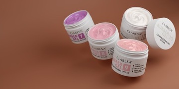 CLARESA СТРОИТЕЛЬНЫЙ ГЕЛЬ РЕЗИНОВЫЙ ГЕЛЬ ДЛЯ НАРАЩИВАНИЯ НОГТЕЙ 7 УФ/LED ДЛЯ НАРАЩИВАНИЯ 45г
