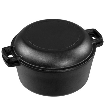 ЧУГУННАЯ ГОРШКОВКА ДЛЯ ВЫПЕЧКИ ХЛЕБА И ТУШЕНИЯ МЯСА Сковорода 4,5л