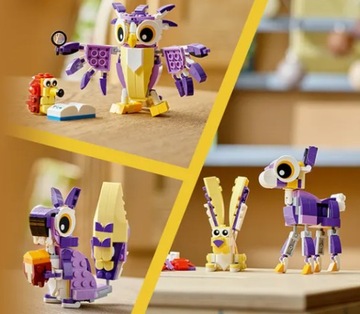 LEGO Creator 3 в 1 31125 7+ Фантастические лесные существа Заяц Сова