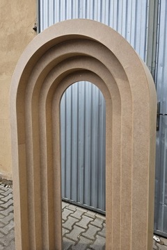 Loventi Ścianka dekoracyjna gładka S1 półkole 200x125cm NIE składana