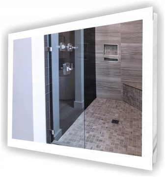 LUSTRO LED PODŚWIETLANE ŁAZIENKOWE 80x80 WYMIARY