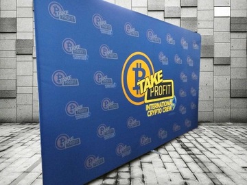Текстильная рекламная стена 500х230см Print Design, двусторонняя
