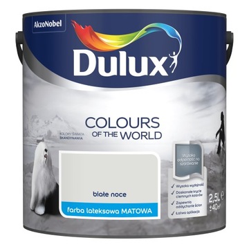 Dulux Kolory Świata białe noce 2.5 l