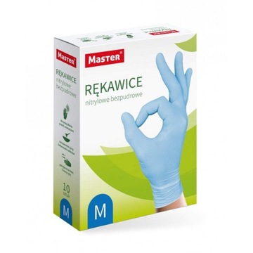 Rękawiczki jednorazowe Master r. M nitryl 10 szt.
