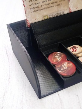 Подставка-органайзер 3-х рядная для карточек, жетонов и сброса - 1 шт.