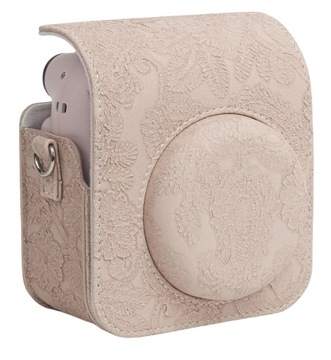 Futerał Etui Pokrowiec Osłona Case do Fuji FujiFilm INSTAX Mini 12 Haft Beż