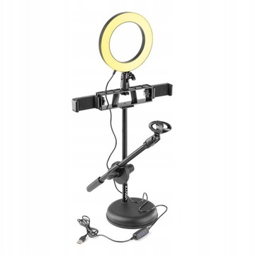 КОЛЬЦОВАЯ СВЕТОДИОДНАЯ USB КОЛЬЦОВАЯ ЛАМПА + ШТАТИВ 185см
