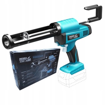 DEDRA WYCISKACZ AKUMULATOROWY PISTOLET DO SILIKONU 18V SAS+ALL DED7056