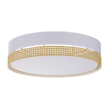 Boho TK Lighting plafon lampa sufitowa rattan z białym 4xE27 60cm