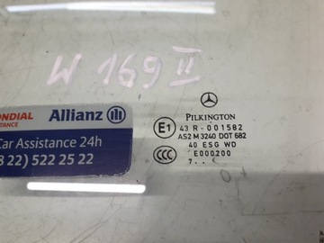 MERCEDES A W169 04-12 SKLO (OKNO) LEVÝ PŘEDNÍ