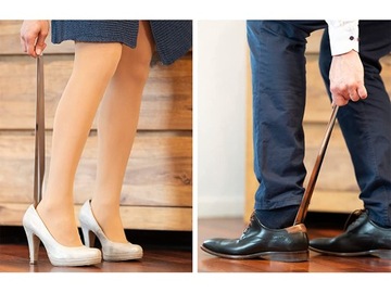 ТВЕРДОМЕТАЛЛИЧЕСКАЯ ЛОЖКА ДЛЯ ОБУВИ, ДЛИННЫЙ КРЮК