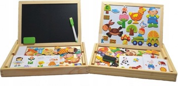 EDUKACYJNA DUŻA WIELOFUNKCYJNA TABLICA MAGNETYCZNA