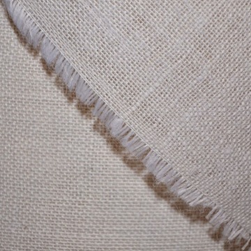 Джутовая ткань (белая) 290 г/ширина 122 см/100% джут/по метрам