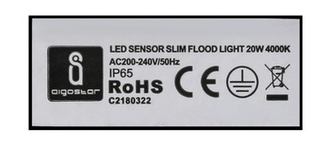 AIGOSTAR СВЕТОДИОДНАЯ ЛАМПА 30ВТ С ЦЗ. МЕХАНИЗМ 2700LM ЧЕРНЫЙ