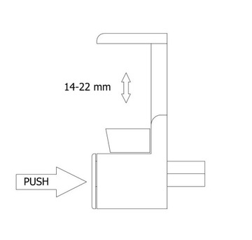 4x опора, стеклянная полка с замком
