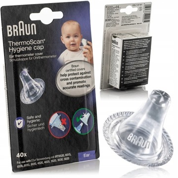KAPTURKI OCHRONNE TERMOMETR - BRAUN THERMOSCAN x40