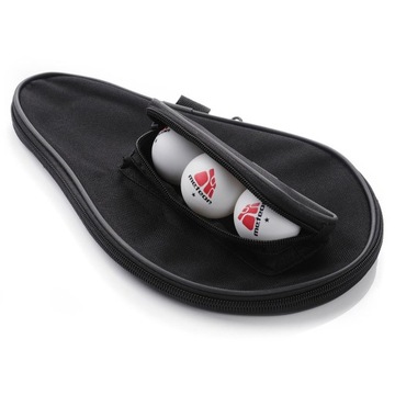 ЧЕХОЛ ДЛЯ РАКЕТКИ И 3 МЯЧИКОВ ДЛЯ НАСТОЛЬНОГО ТЕННИСА МЕТЕОР