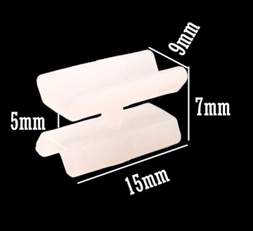 Булавка с направляющей для шторных профилей и алюминиевых карнизов, 100 шт.