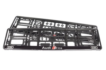 РАМКА НОМЕРНОГО ЗНАКА AUDI SLINE 1 шт.