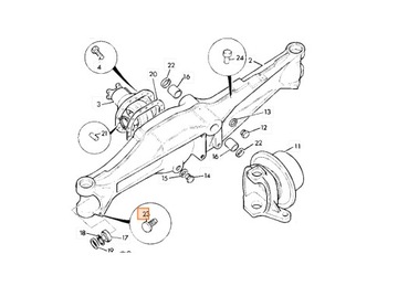 KOŁEK BLOKUJĄCY 123/00625 ORYGINAŁ JCB 3CX 4CX